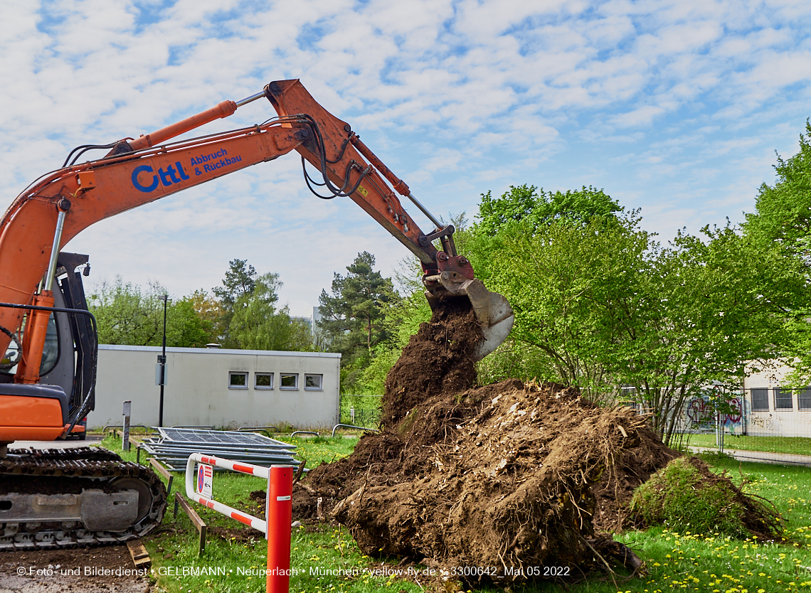 05.05.2022 - Baustelle am Haus für Kinder in Neuperlach
